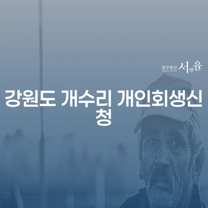 강원도 개수리에서 개인회생을 어떻게 신청하면 좋을까요?